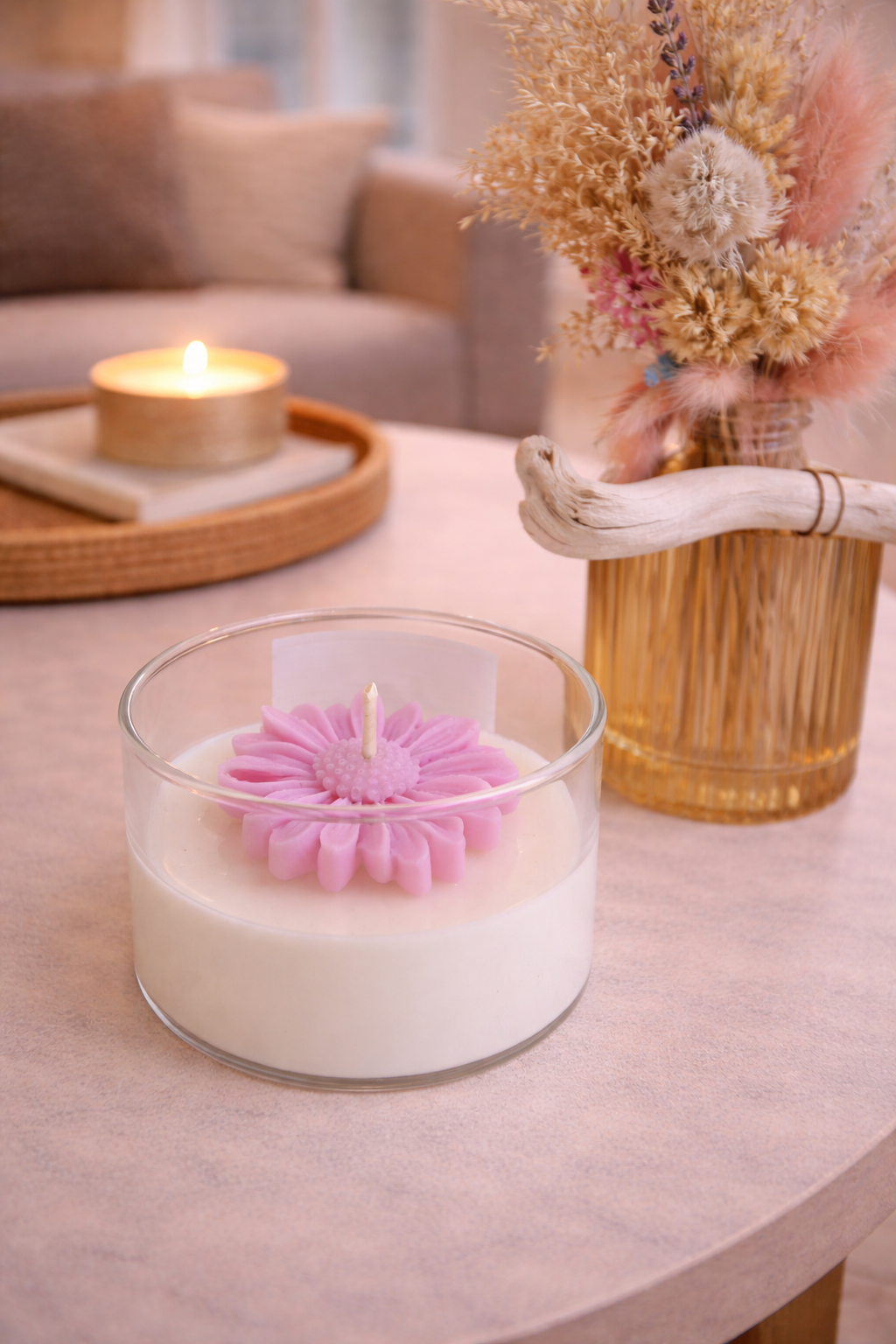 Bougie marguerite parfumée