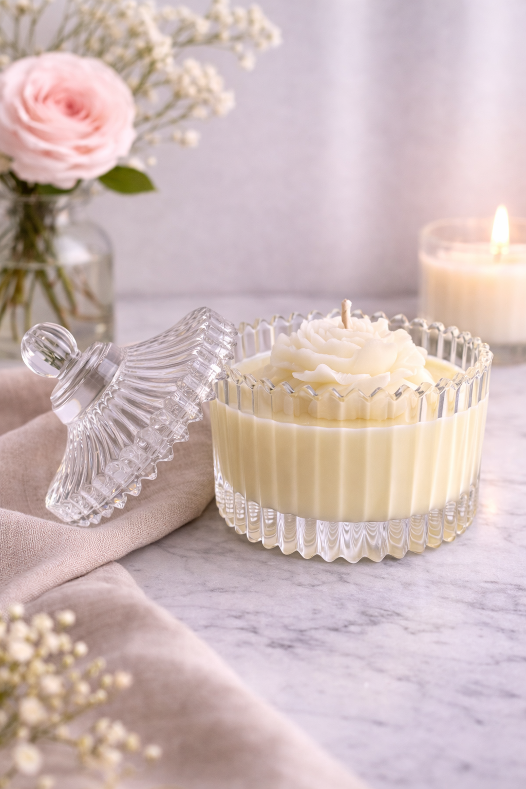 Bougie parfumée pivoine