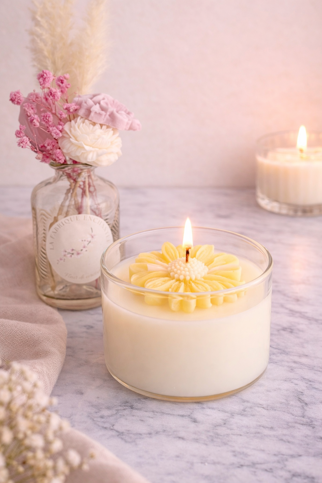 Bougie marguerite parfumée