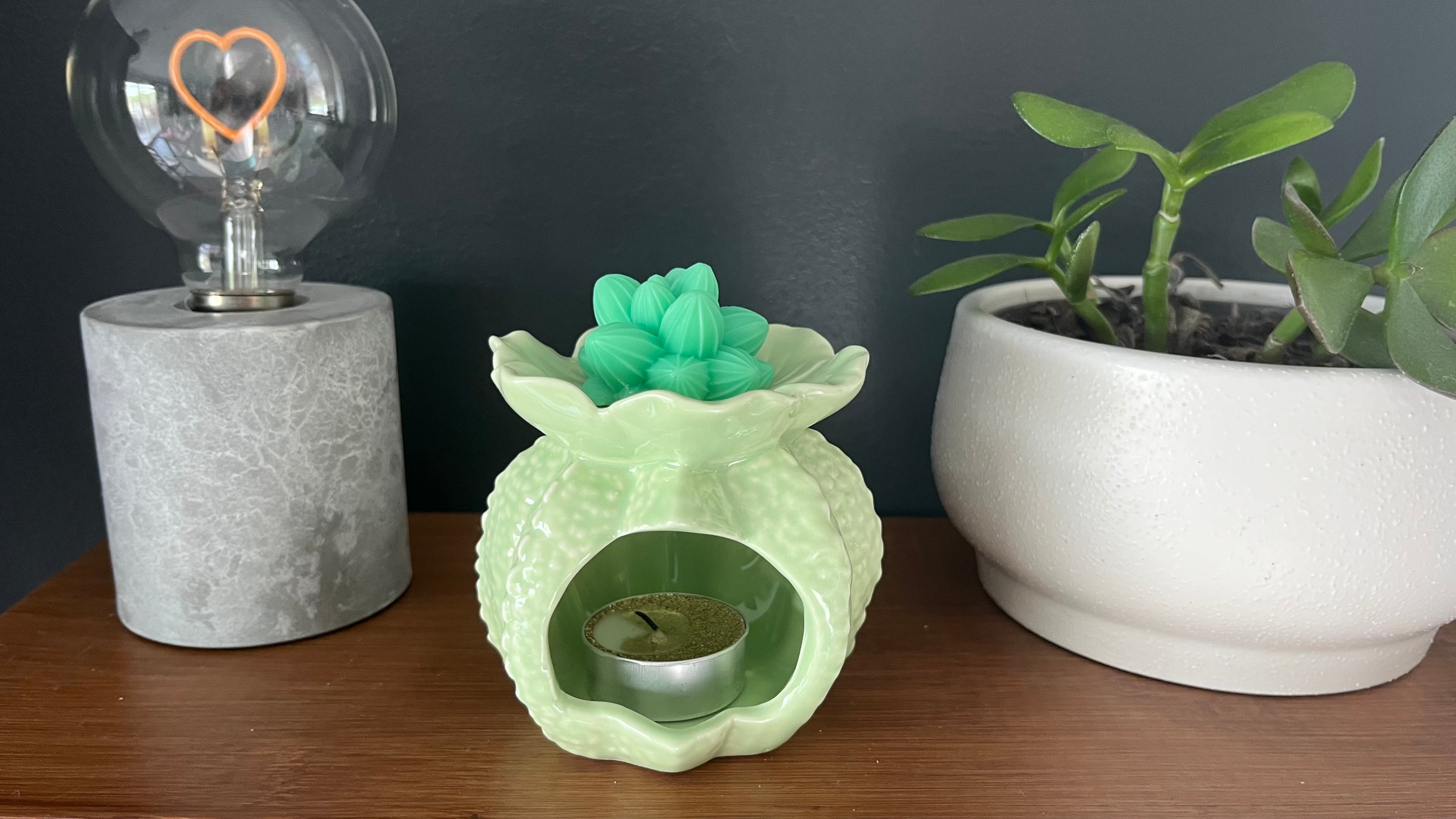 Brûleur fondant parfumé texturé fleur