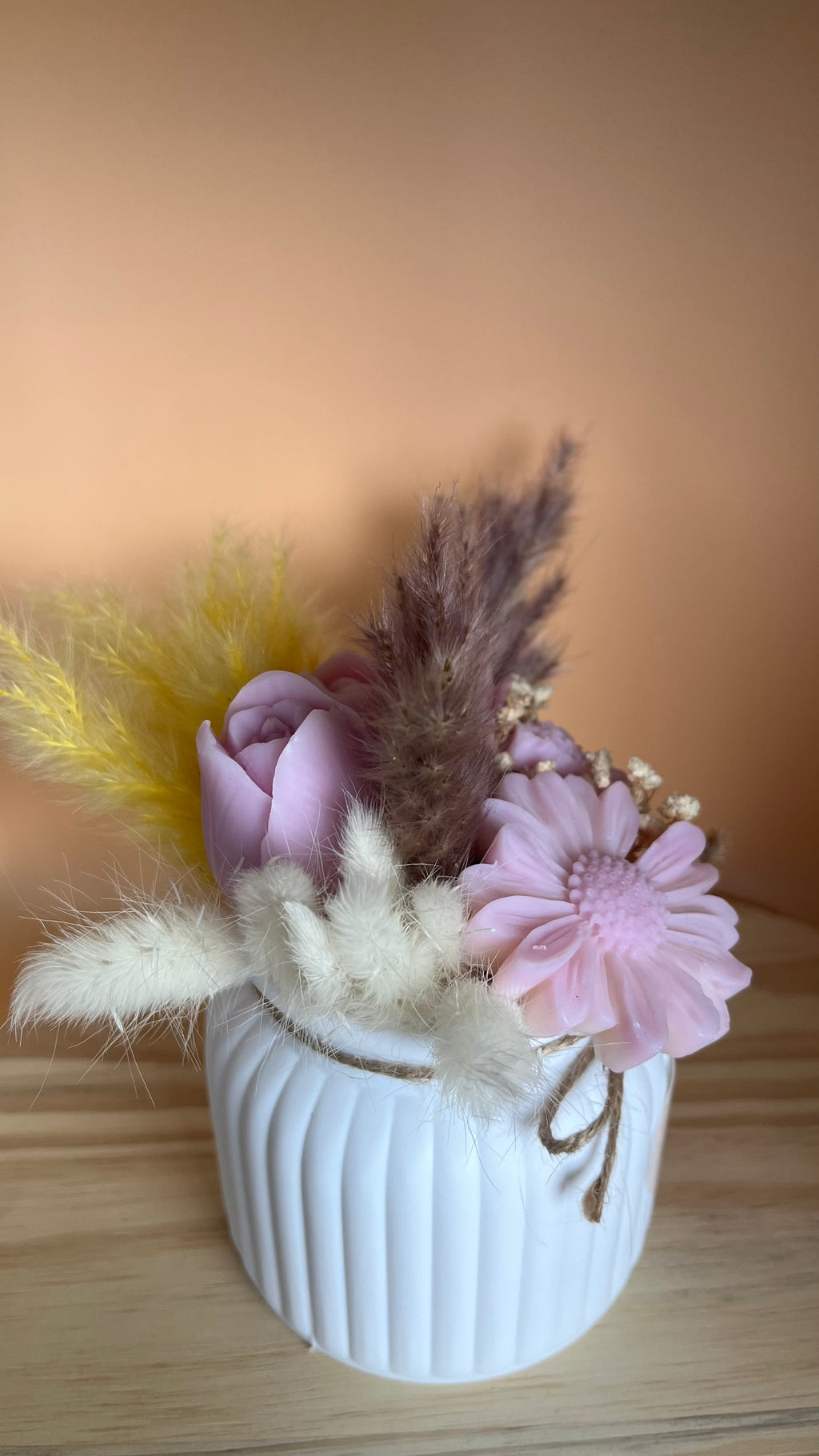 Bouquet fleurs cirées parfumées