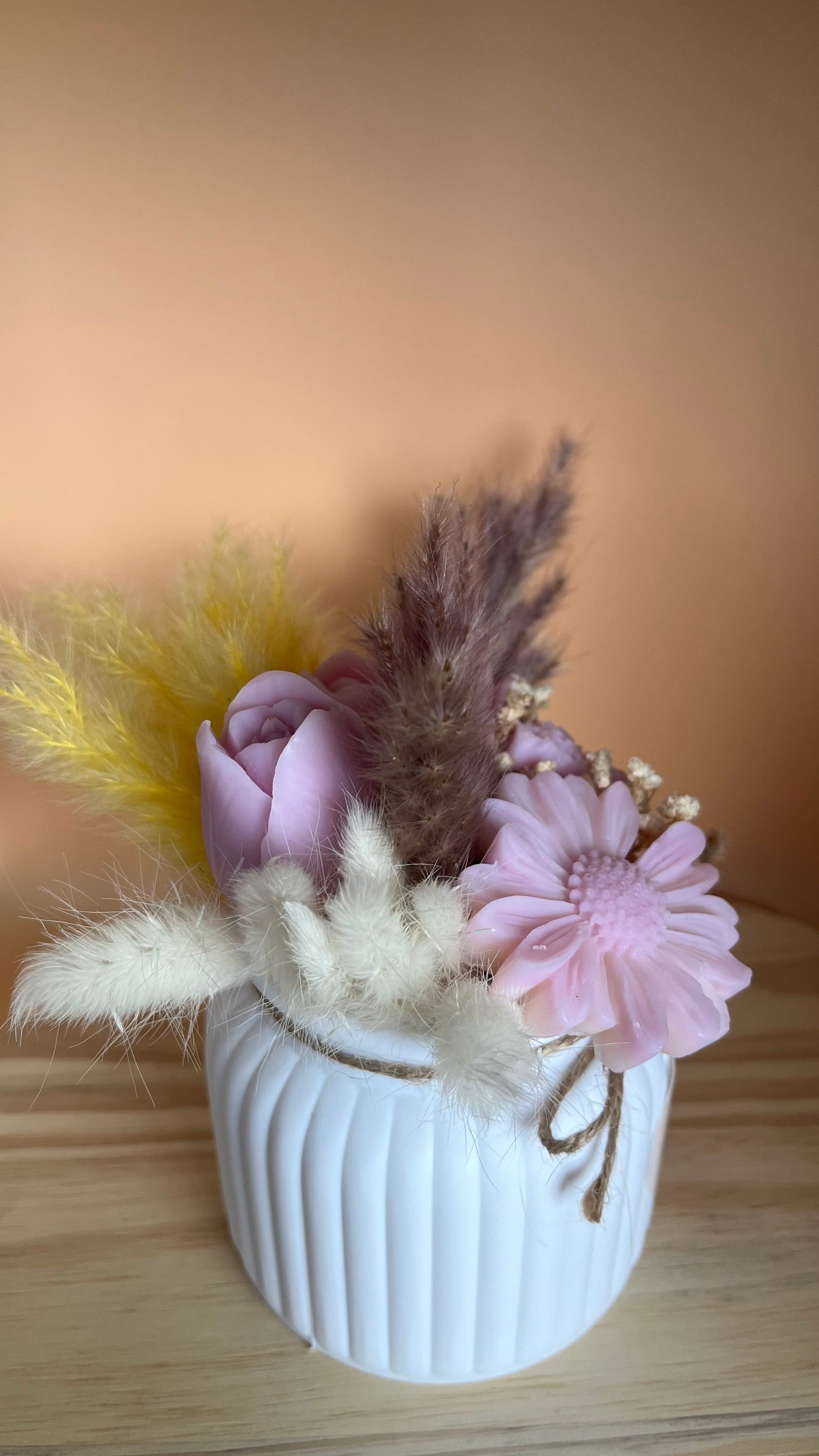 Bouquet fleurs cirées parfumées