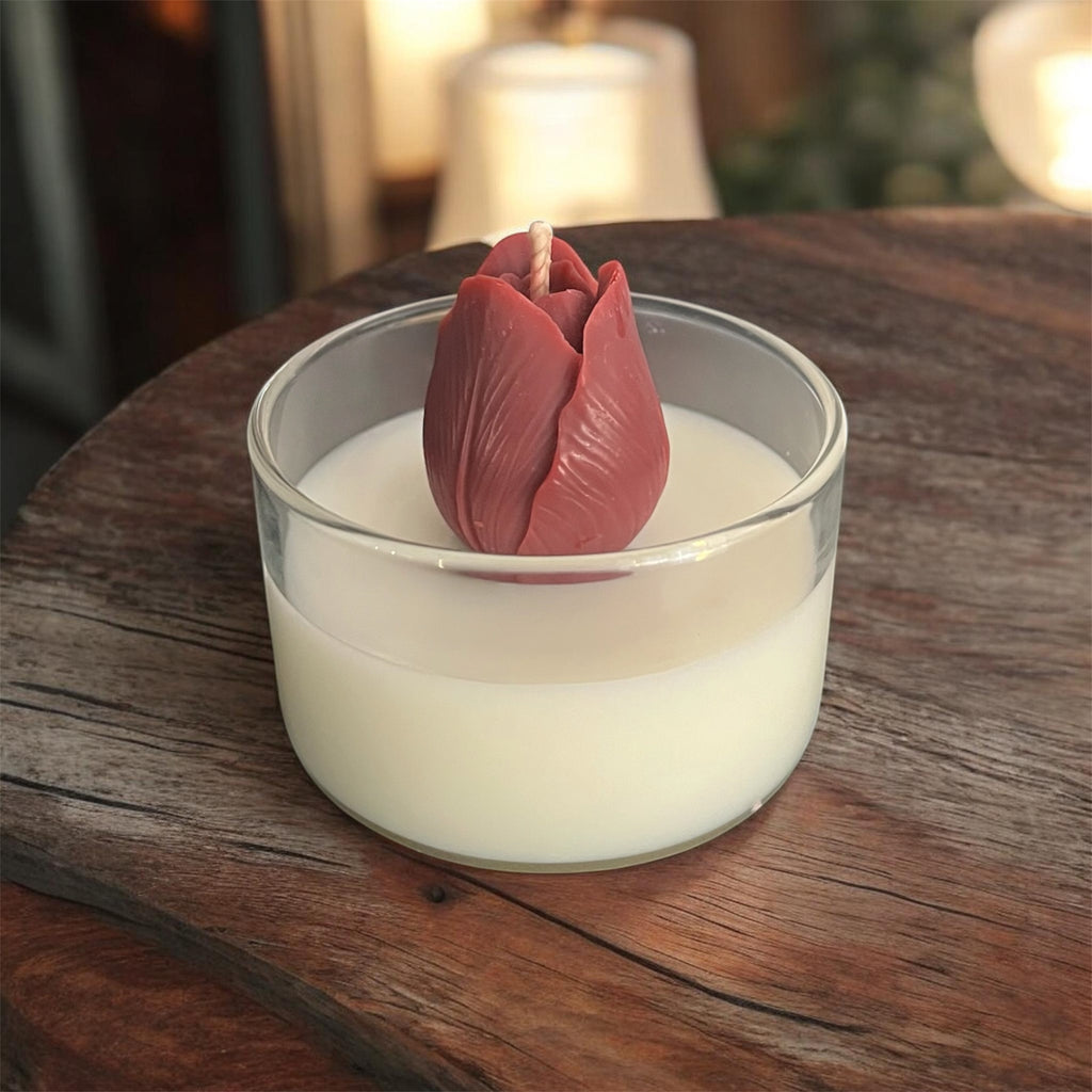 Bougie parfumée tulipe