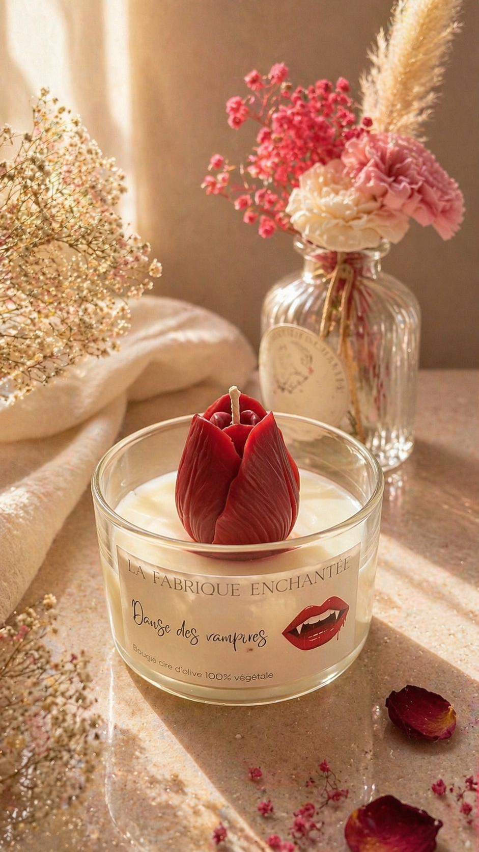 Bougie parfumée tulipe