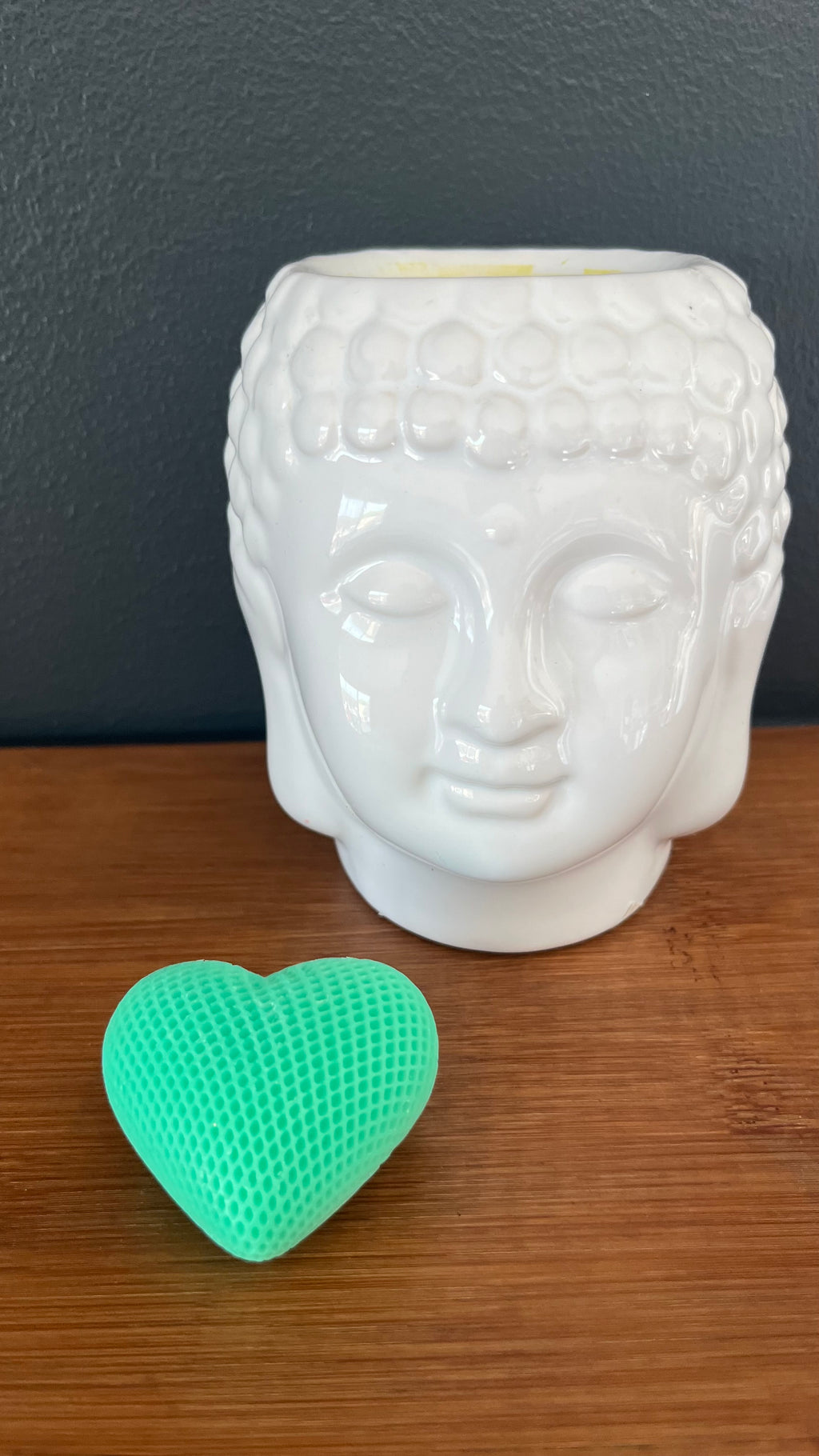 Fondant parfumé coeur quadrillé