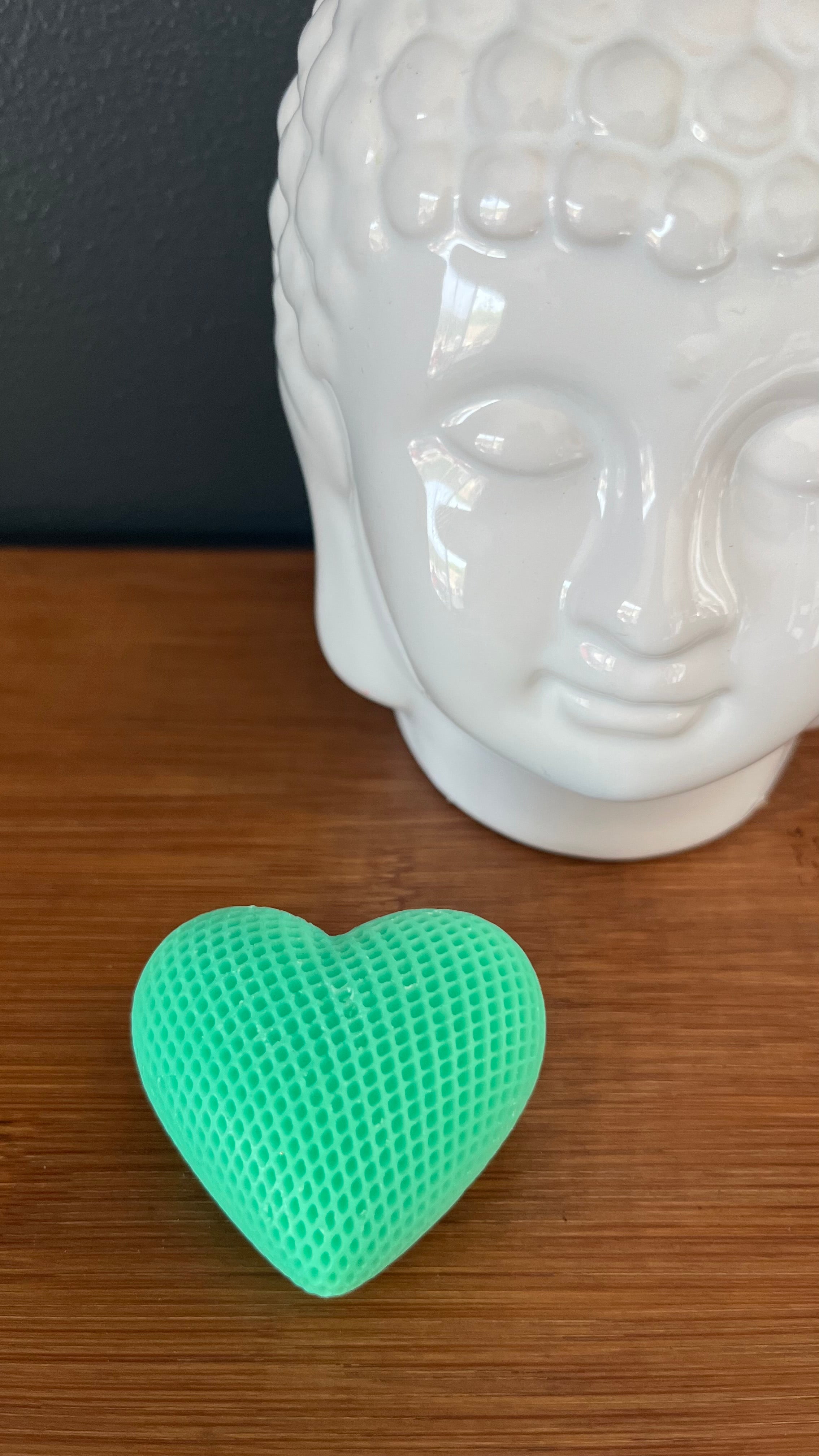 Fondant parfumé coeur quadrillé