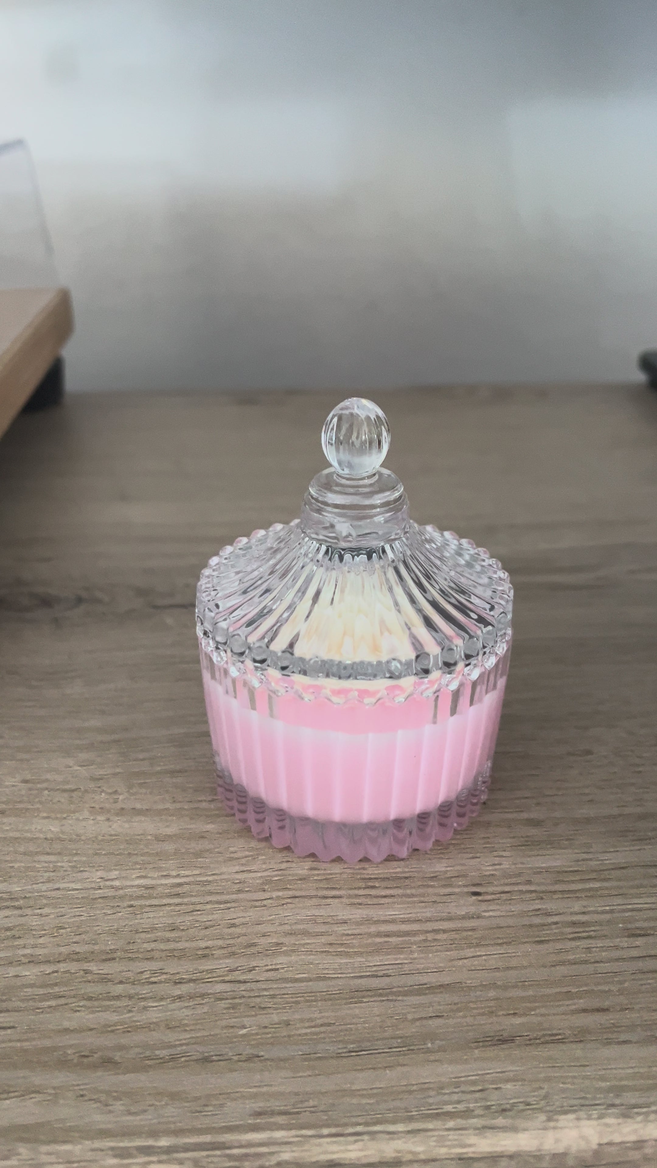 Bougie parfumée rose